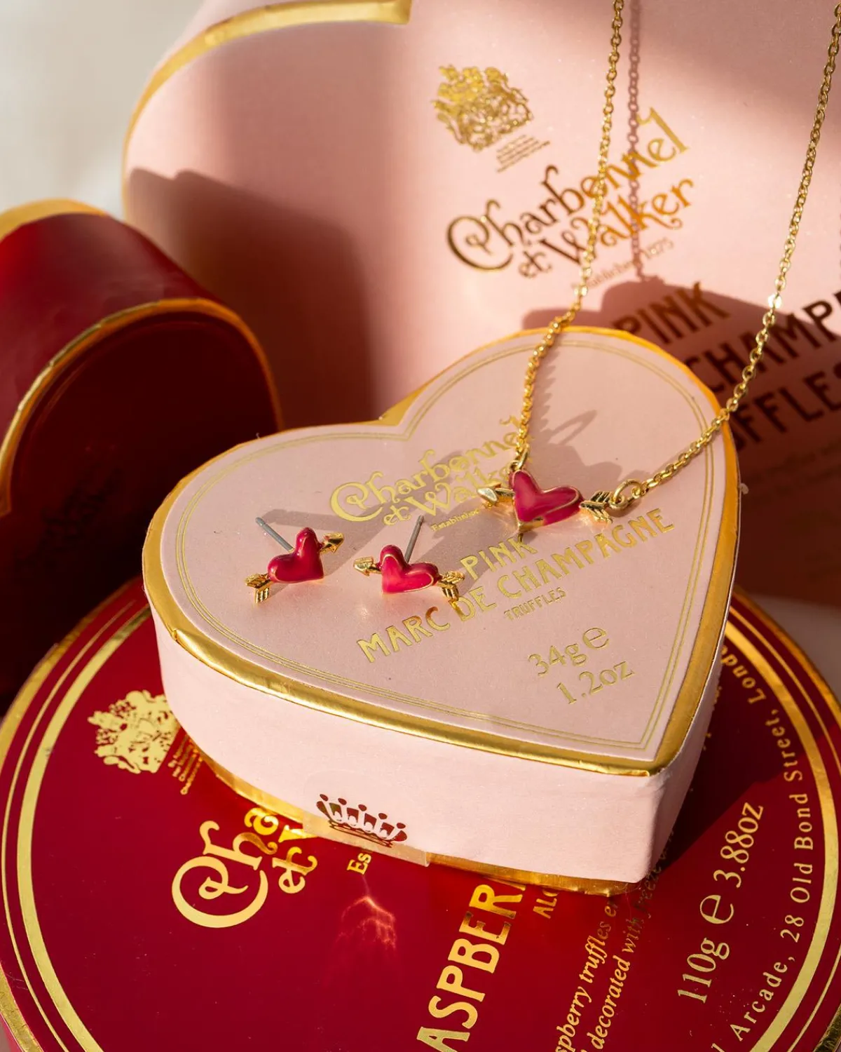 Earrings-Fable England Lovestruck Heart Earrings