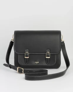 Work Bags|Satchel Bags-Fable England Magical Mushrooms Black Satchel
