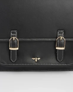 Work Bags|Satchel Bags-Fable England Magical Mushrooms Black Satchel