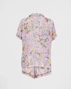 Pajamas-Fable England Meadow Creature Lilac Short Pajamas