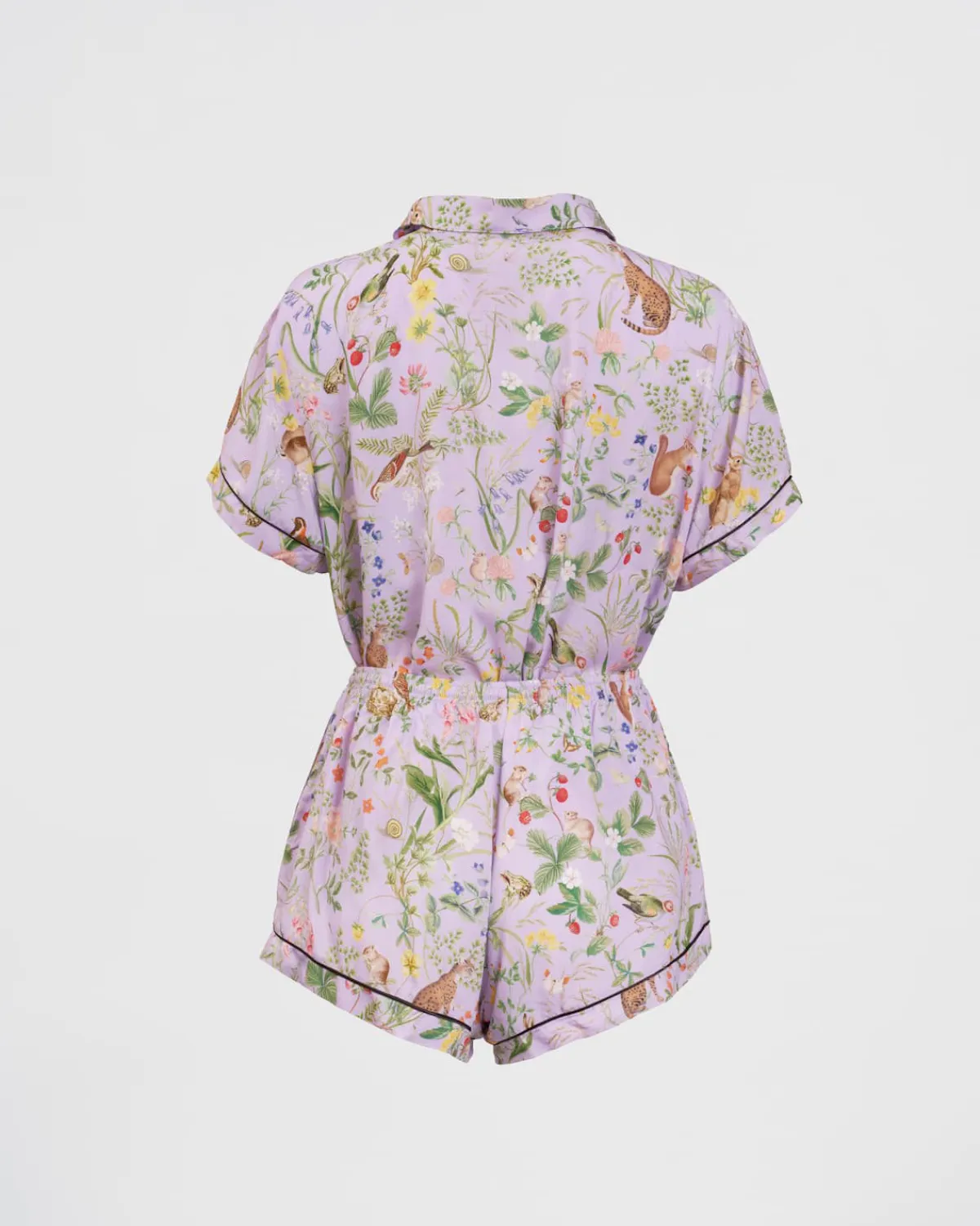 Pajamas-Fable England Meadow Creature Lilac Short Pajamas