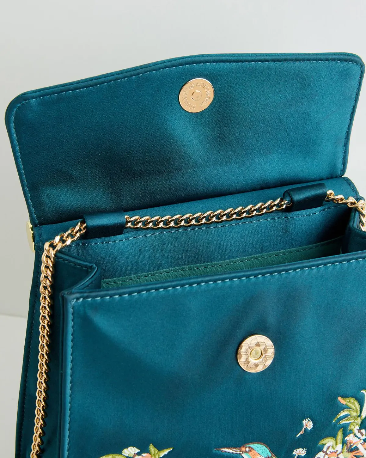 Bracelets & Bangles|Clutch & Evening Bags-Fable England Morning Song Kingfisher Mini Teal Tote