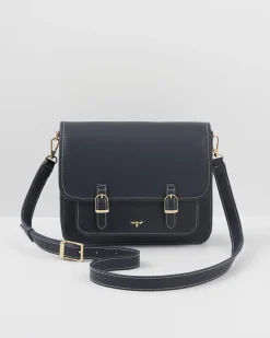 Work Bags|Satchel Bags-Fable England Navy Satchel