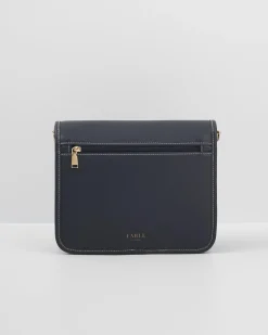 Work Bags|Satchel Bags-Fable England Navy Satchel
