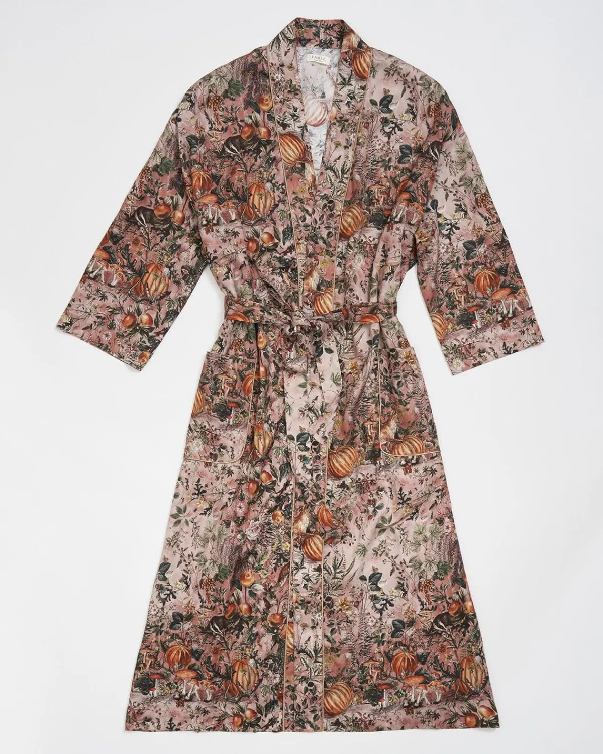 Kimonos-Fable England Nocturnal Garden Kimono Pink Lady