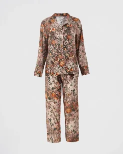 Pajamas-Fable England Nocturnal Garden Pajamas Pink Lady