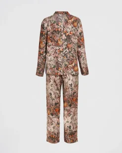 Pajamas-Fable England Nocturnal Garden Pajamas Pink Lady