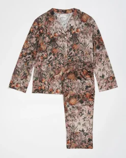 Pajamas-Fable England Nocturnal Garden Pajamas Pink Lady