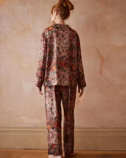Pajamas-Fable England Nocturnal Garden Pajamas Pink Lady