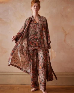 Pajamas-Fable England Nocturnal Garden Pajamas Pink Lady