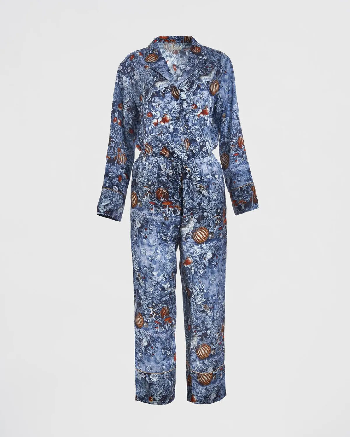 Pajamas-Fable England Nocturnal Garden Pajamas Midnight Blue