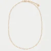 The Fable Charm Collection|Necklaces-Fable England Oval Figaro Chain Necklace