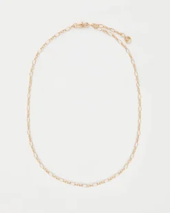 The Fable Charm Collection|Necklaces-Fable England Oval Figaro Chain Necklace