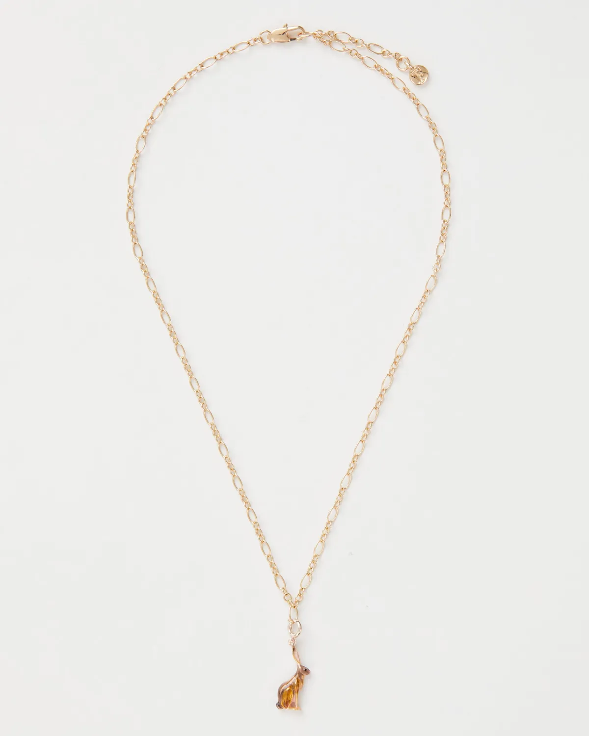 The Fable Charm Collection|Necklaces-Fable England Oval Figaro Chain Necklace