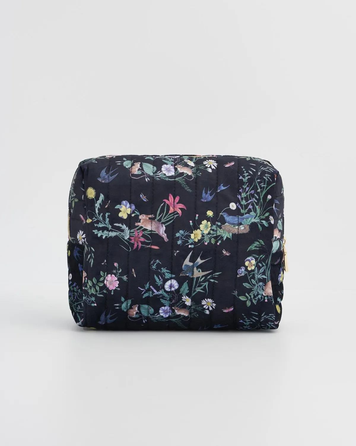 Makeup Bags-Fable England Running Bunny Large Quilted Makeup Bag