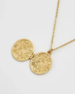 Lockets|Necklaces-Fable England Running Bunny Locket Necklace