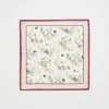 Square Scarves-Fable England Running Bunny Toile Ivory Square Scarf
