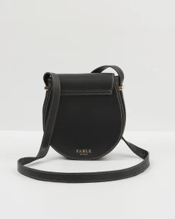 Cross Body Bags|Embroidered Bags-Fable England Sleepy Fox Saddle Purse