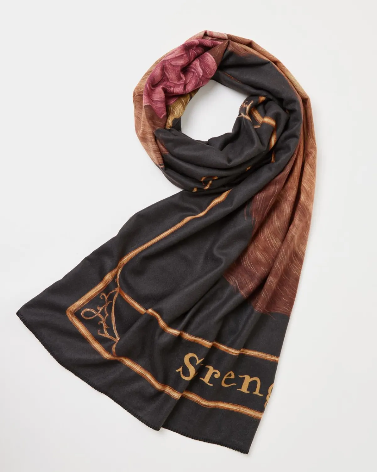 Winter Scarves-Fable England Strength' Tarot Tales Blanket Scarf - Jessica Roux Collaboration