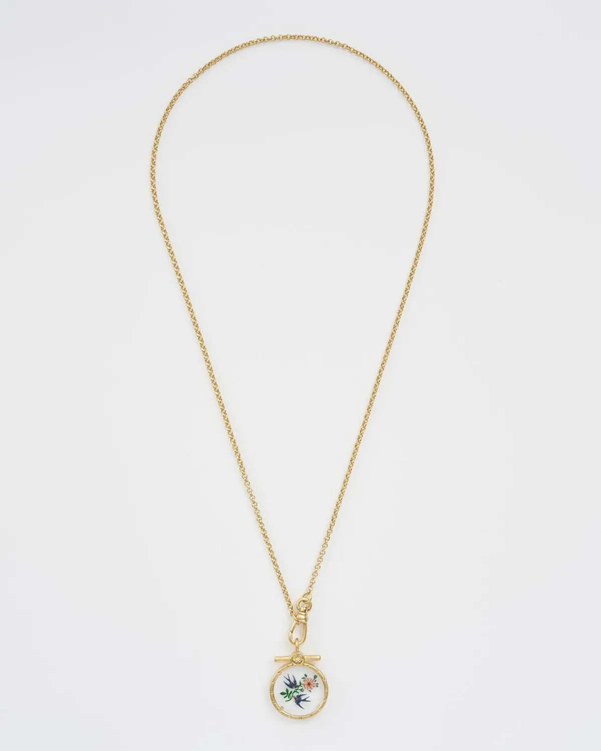 Necklaces-Fable England Swallow Monocle Necklace