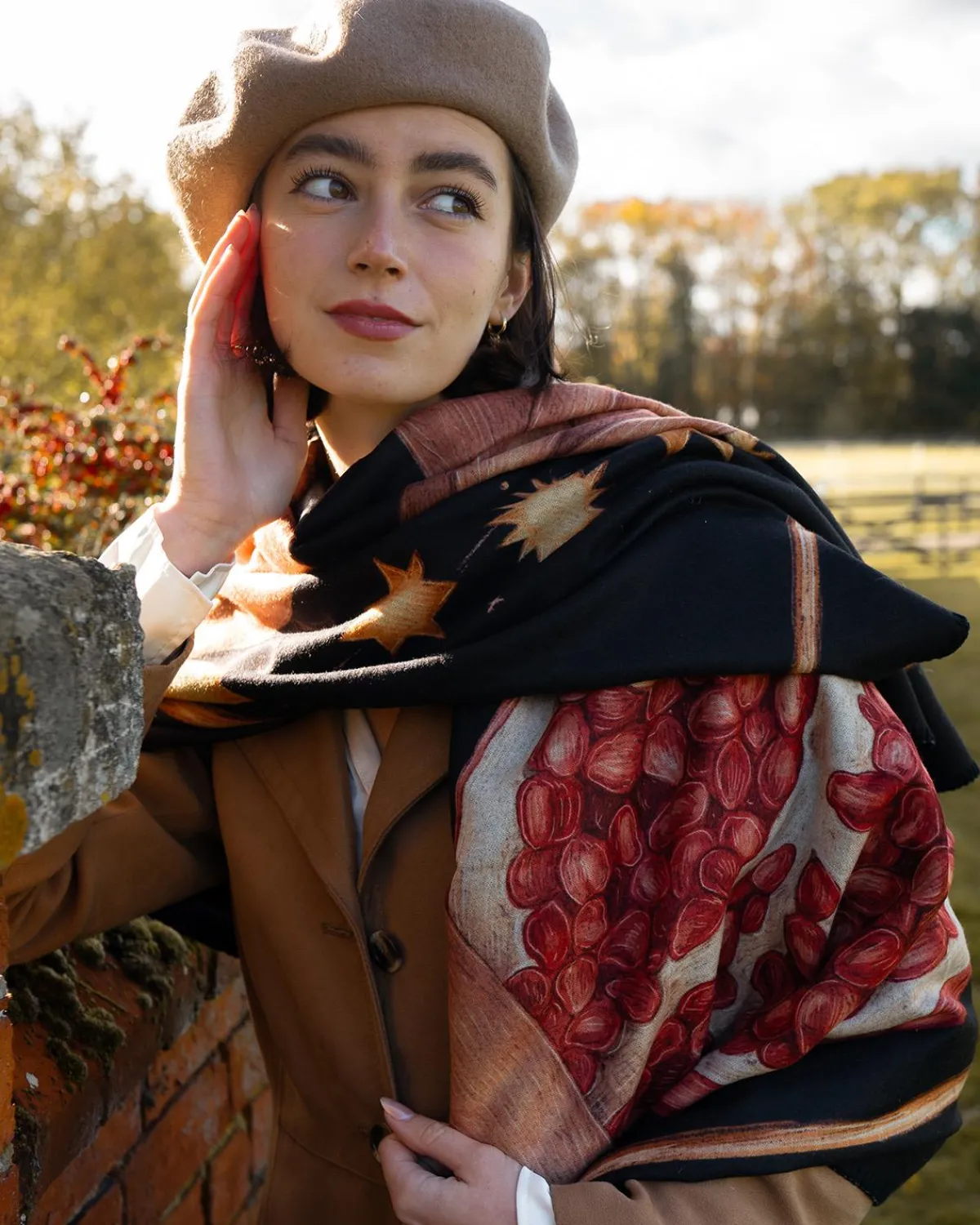 Winter Scarves-Fable England The Empress' Tarot Tales Blanket Scarf - Jessica Roux Collaboration