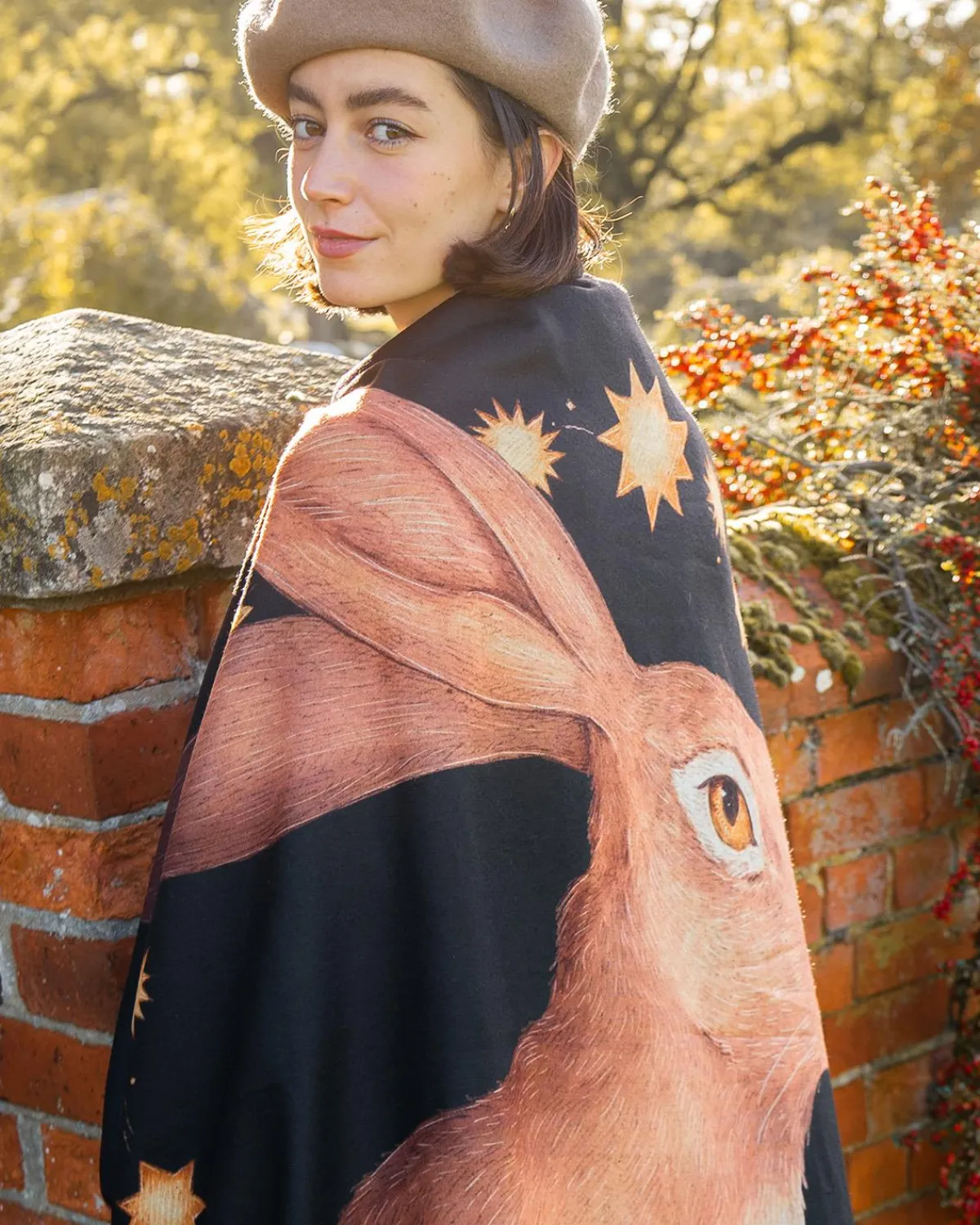 Winter Scarves-Fable England The Empress' Tarot Tales Blanket Scarf - Jessica Roux Collaboration