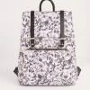 Backpacks-Fable England Tree Of Life Monochrome Medium Backpack