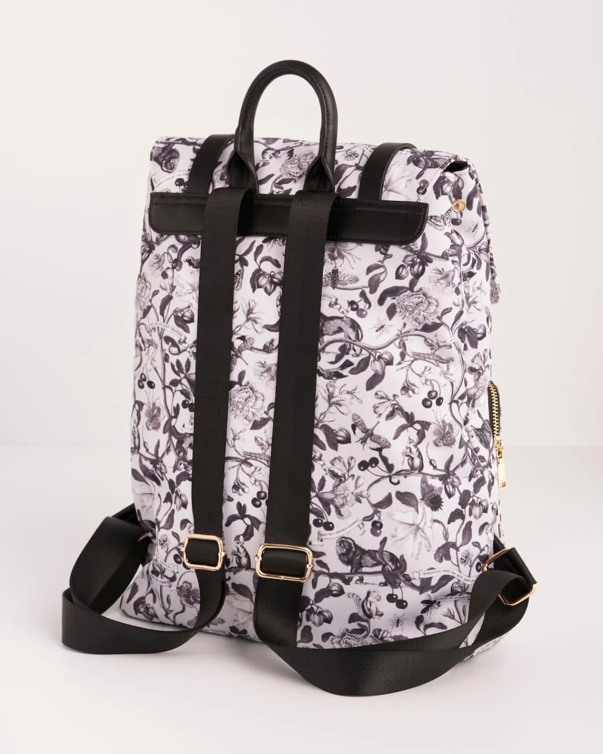 Backpacks-Fable England Tree Of Life Monochrome Medium Backpack