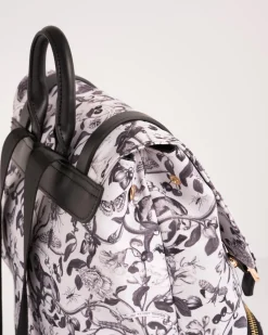 Backpacks-Fable England Tree Of Life Monochrome Medium Backpack