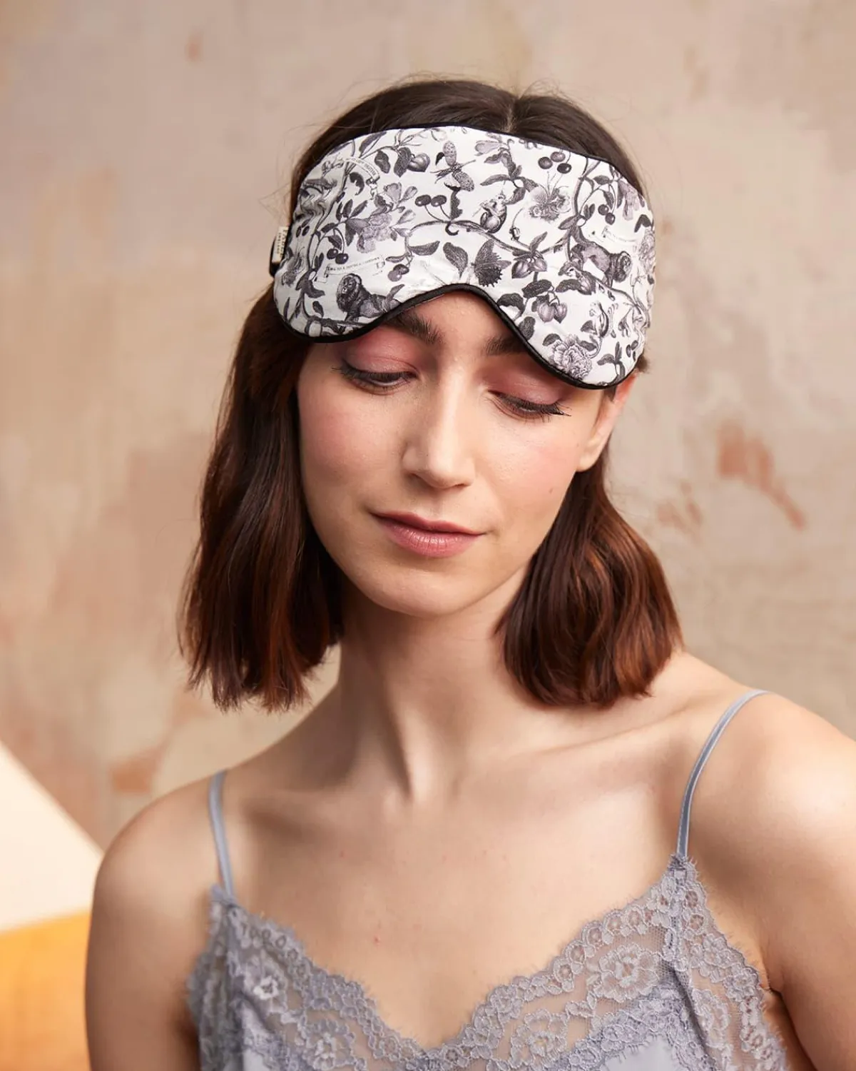 Sleep Masks-Fable England Tree of Life Monochrome Sleep Mask