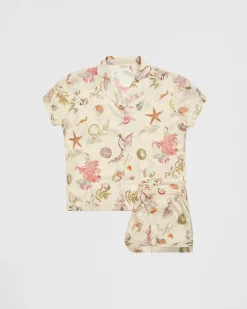 Pajamas-Fable England Whispering Sands Lotus Pink Short Pajamas