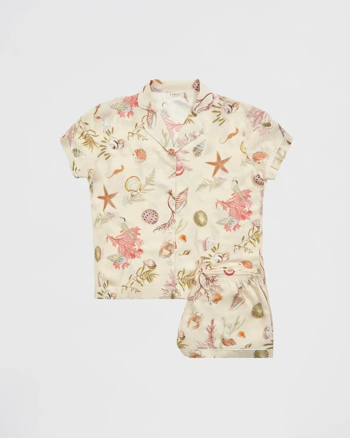 Pajamas-Fable England Whispering Sands Lotus Pink Short Pajamas