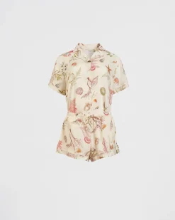 Pajamas-Fable England Whispering Sands Lotus Pink Short Pajamas