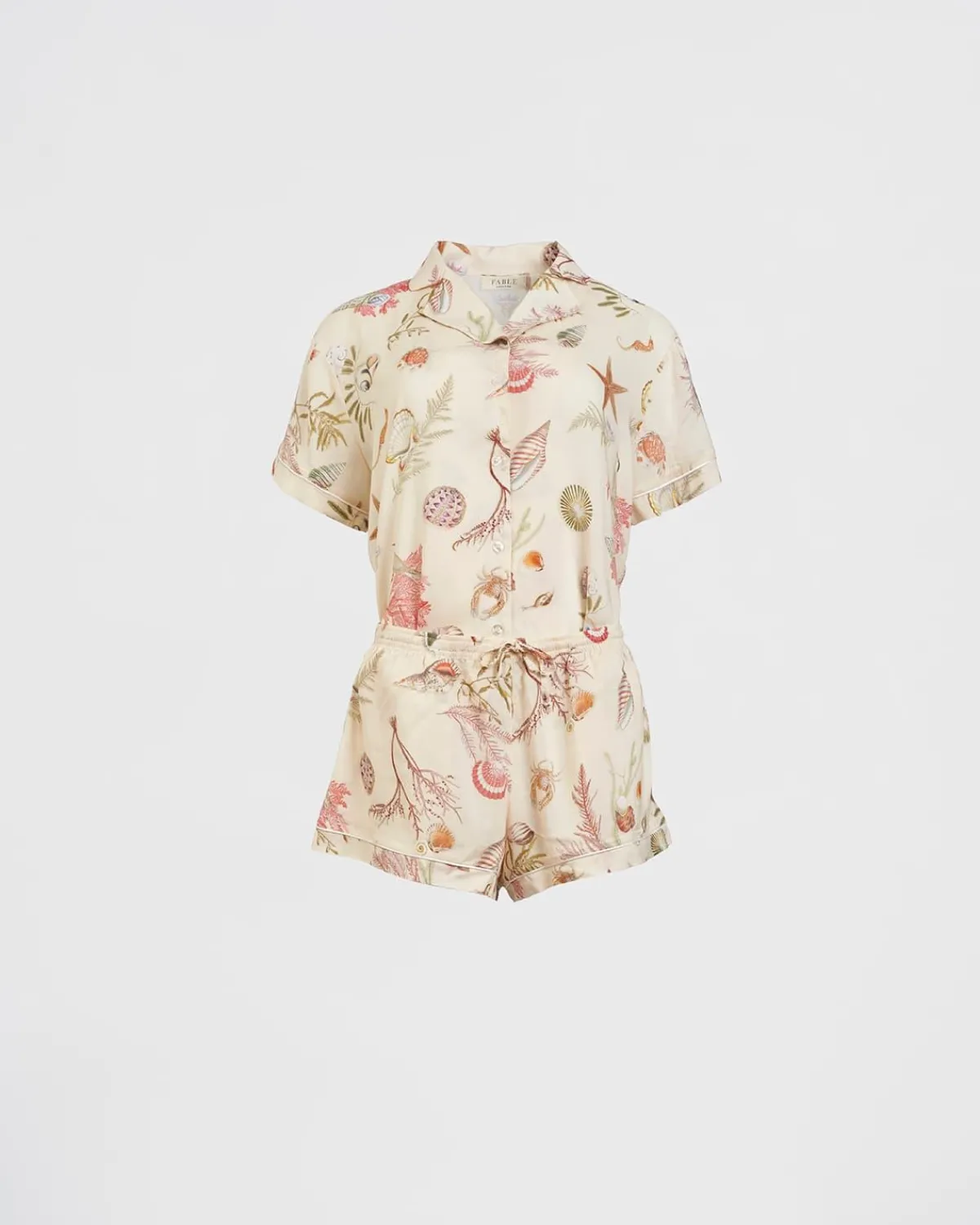 Pajamas-Fable England Whispering Sands Lotus Pink Short Pajamas