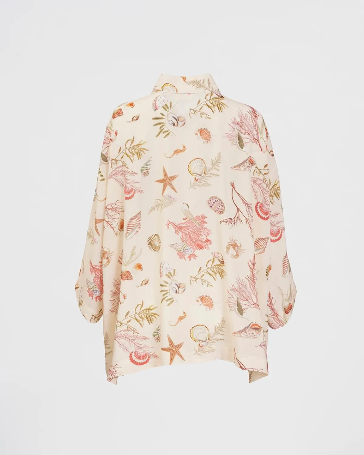Kimonos-Fable England Whispering Sands Lotus Pink Short Kimono