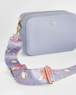 Cross Body Bags-Fable England Whispering Sands Powder Blue Camera Bag