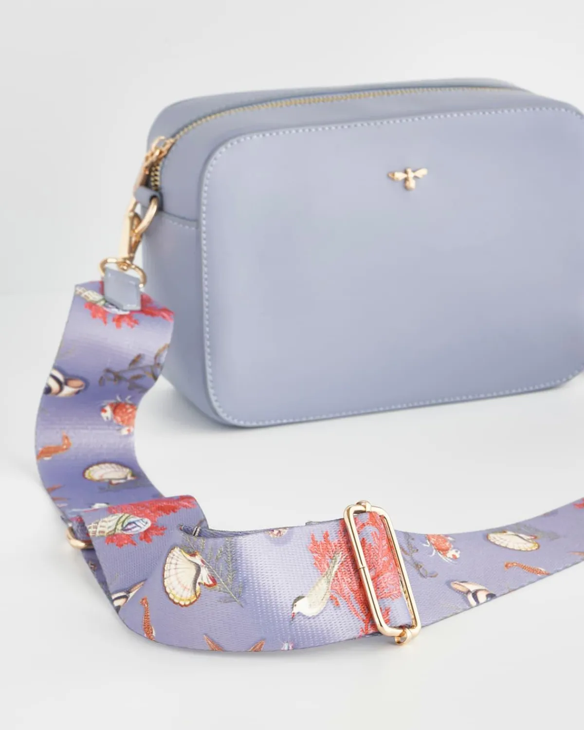 Cross Body Bags-Fable England Whispering Sands Powder Blue Camera Bag