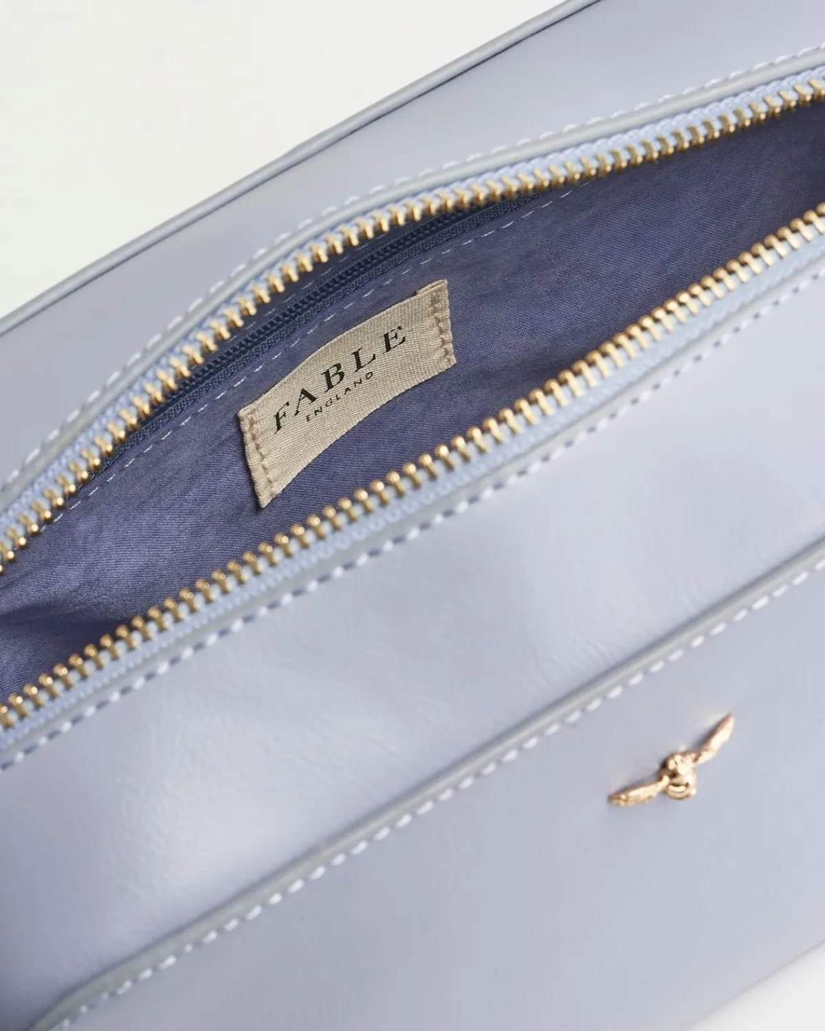 Cross Body Bags-Fable England Whispering Sands Powder Blue Camera Bag
