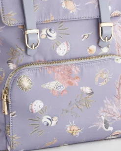 Backpacks-Fable England Whispering Sands Powder Blue Mini Backpack