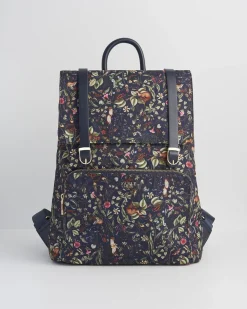 Work Bags|Backpacks-Fable England Wolf Garden Large Navy Backpack