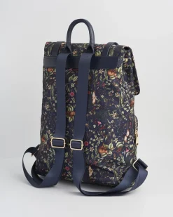 Work Bags|Backpacks-Fable England Wolf Garden Large Navy Backpack