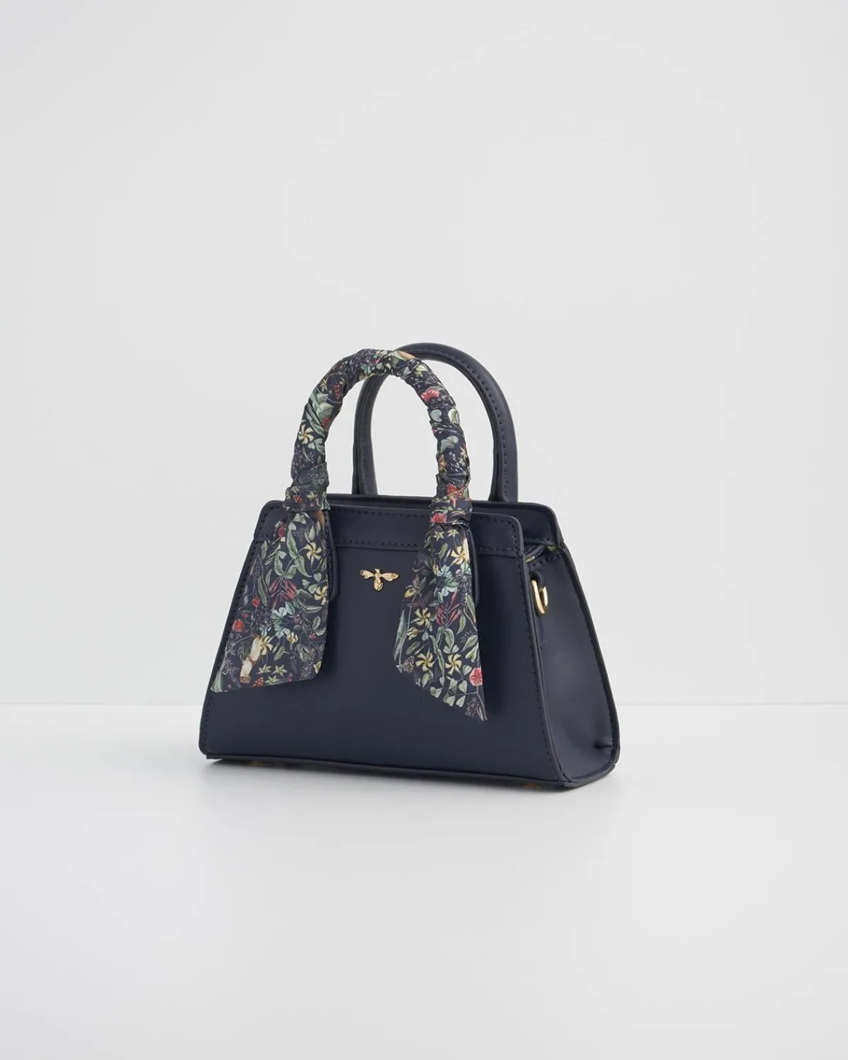 Cross Body Bags|Tote Bags-Fable England Wolf Garden Mini Navy Tote
