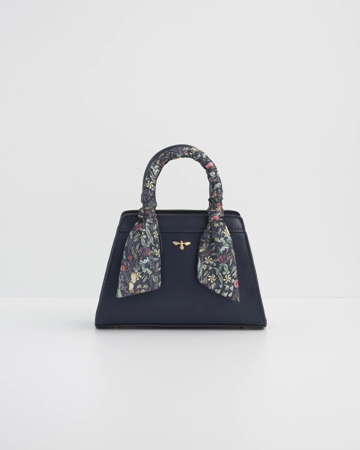 Cross Body Bags|Tote Bags-Fable England Wolf Garden Mini Navy Tote