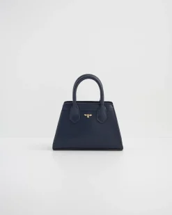 Cross Body Bags|Tote Bags-Fable England Wolf Garden Mini Navy Tote