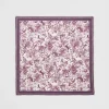 Square Scarves-Fable England Wolf Garden Toile Burgundy Square Scarf