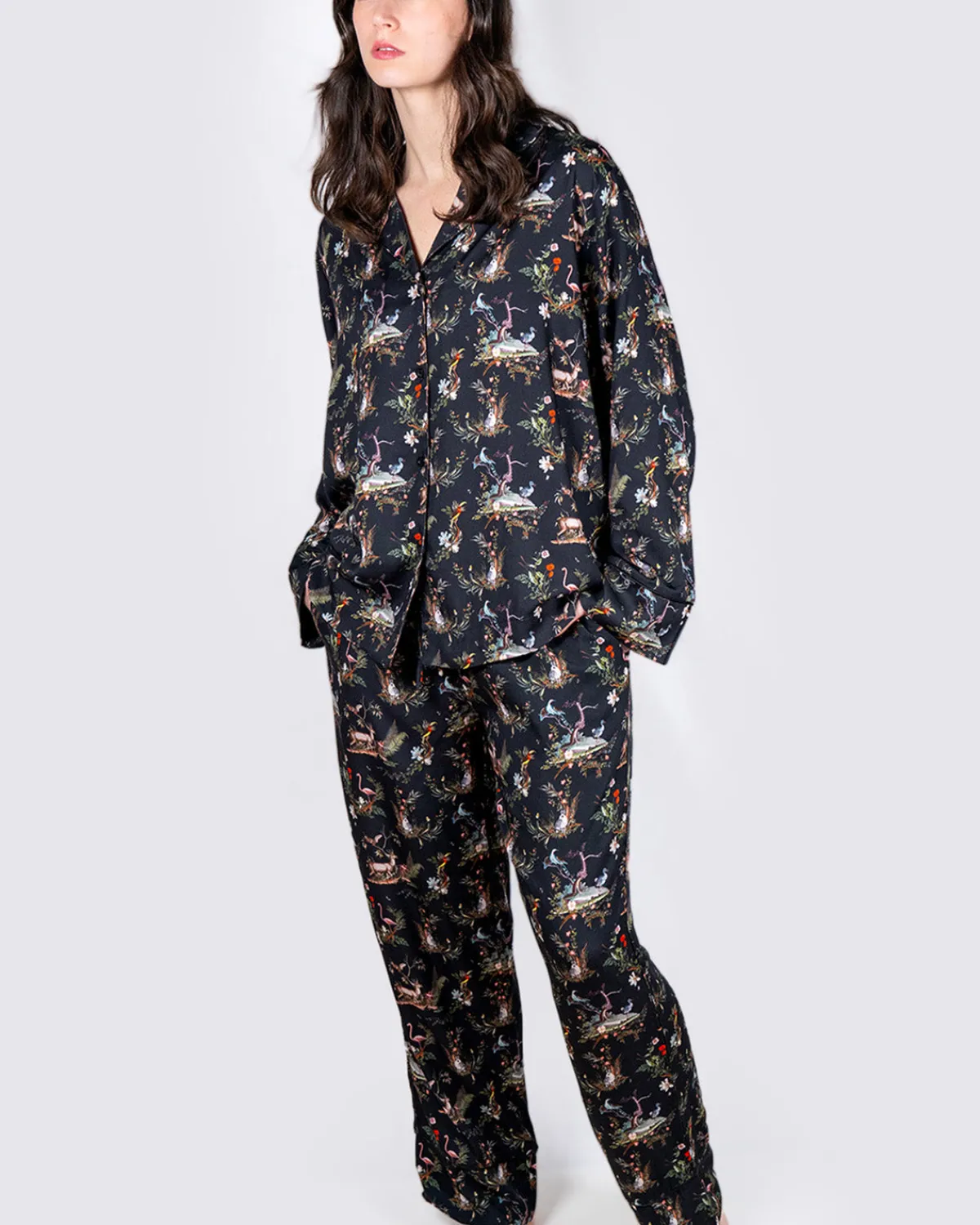 Pajamas-Fable England Wonderland Black Pajamas