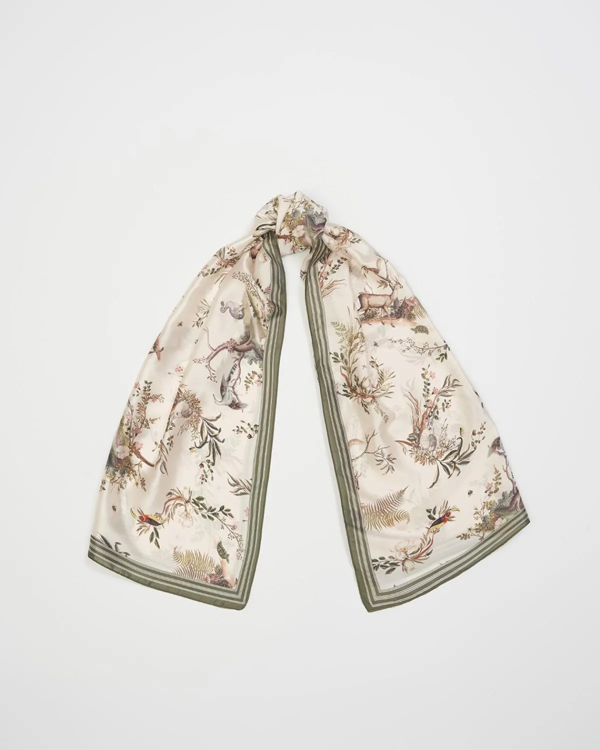 Lightweight Scarves-Fable England Wonderland Toile Silky Scarf