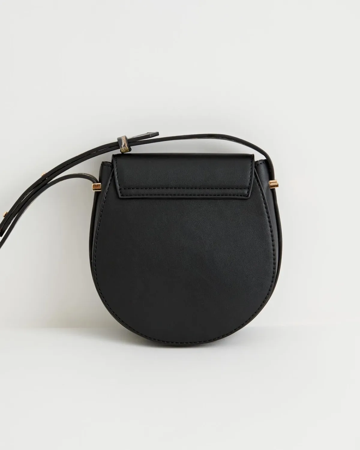Cross Body Bags-Fable England Woodland Toile Saddle Bag - Black