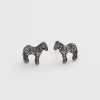 Earrings-Fable England Zebra Stud Earrings